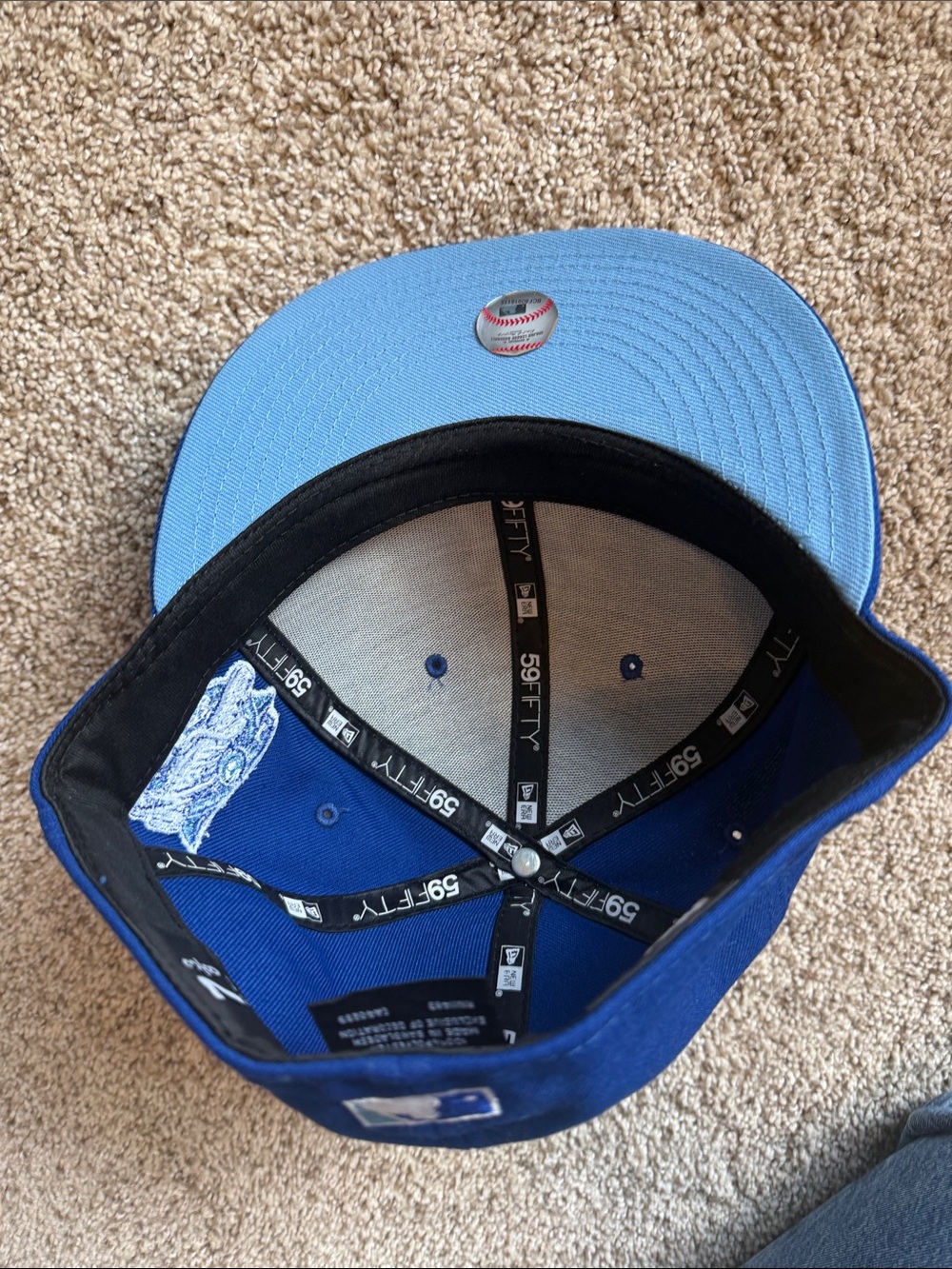 New Era 59FIFTY New York Yankees fitted cap royal blue - Picture 5 of 6